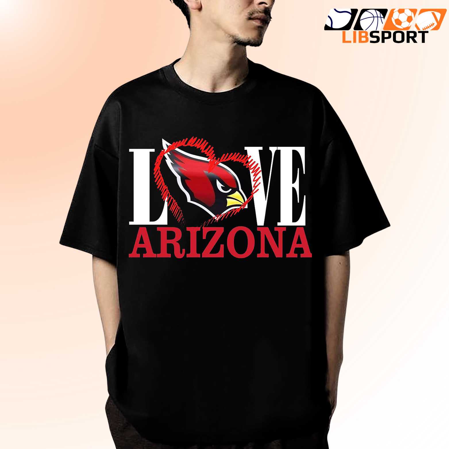 Arizona Cardinals Love Tee, Vintage Fan T Shirt, Nfl Football Tee